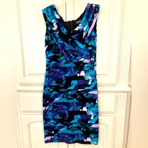 Adrianna Papell multicolored bandage dress size 10